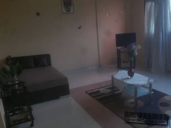 Salon — Appartement meublé 2 chambres à Bonanjo, Douala